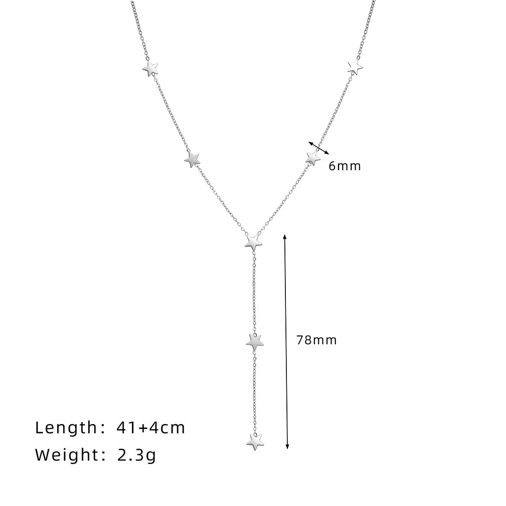 Luxe Popular Bohemian Star Personalized Clavicle Chain