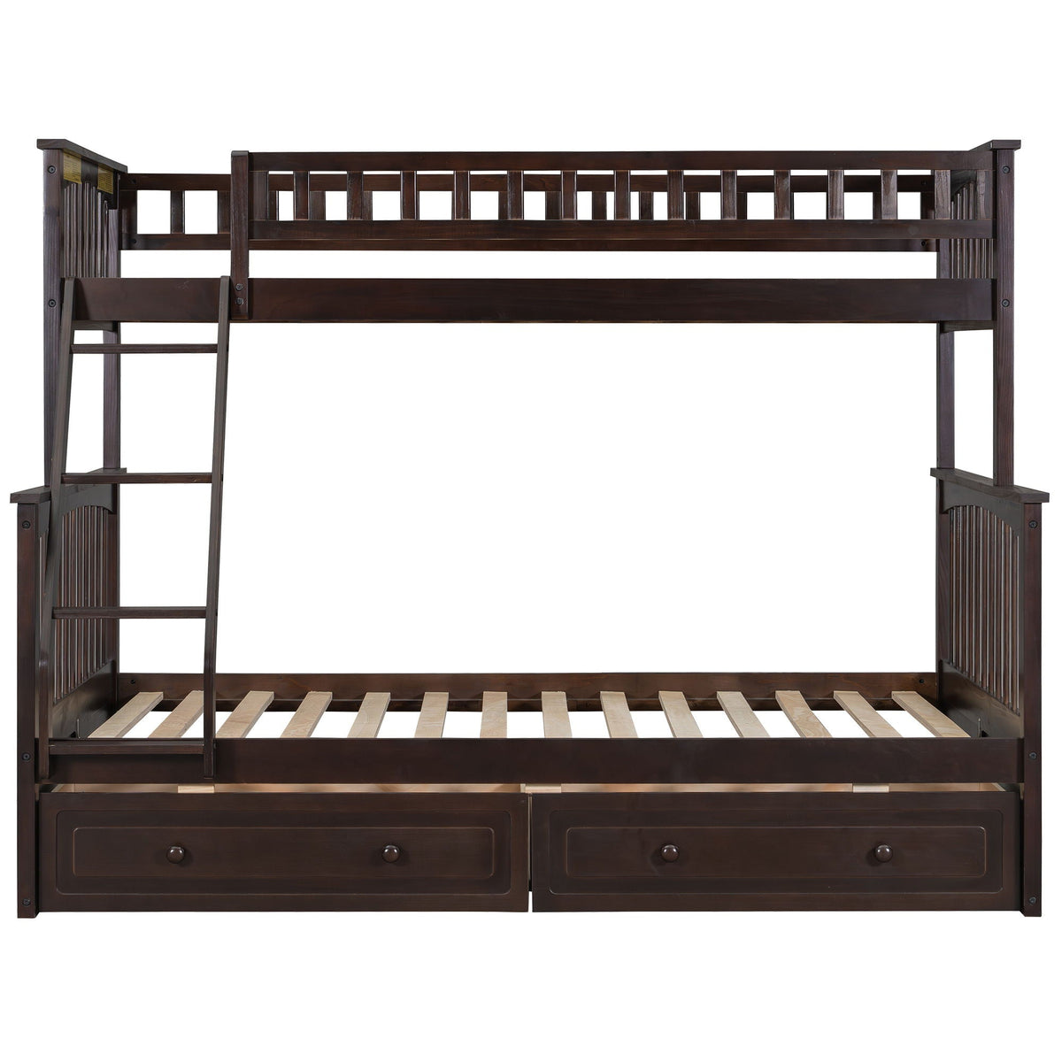 Convertible Storage Bunk Bed with Drawers - Twin Over Full