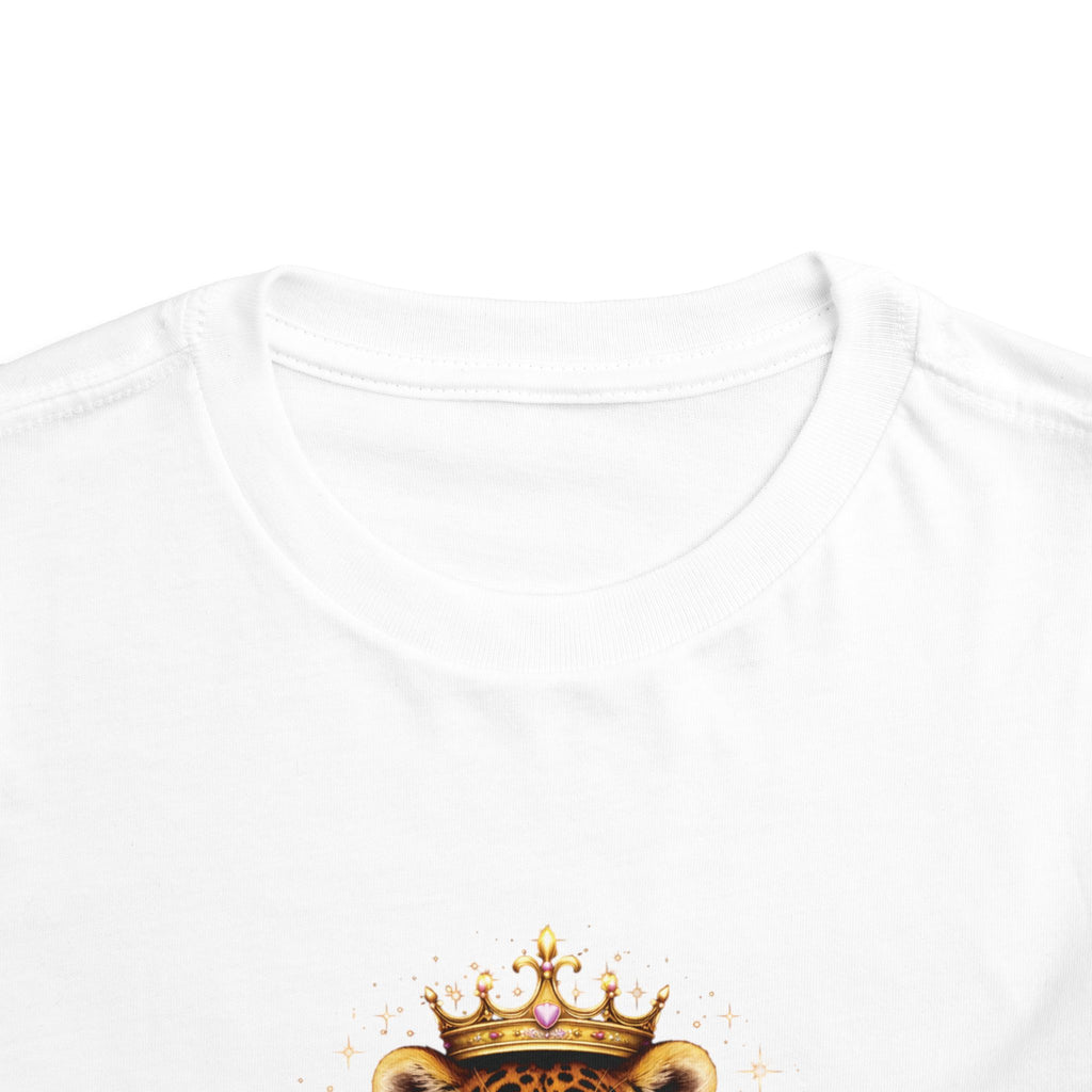 Toddler Tee - "Born Wild Raised Royal" Jaguar Cub Crown Graphic