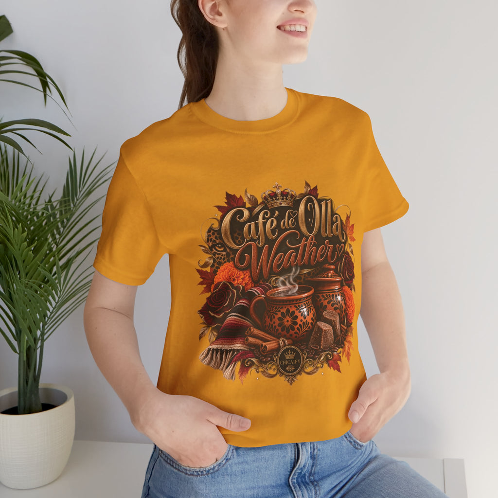 Café de Olla Weather Sweatshirt | Mexican Fall | Chicaify Short Sleeve Tee