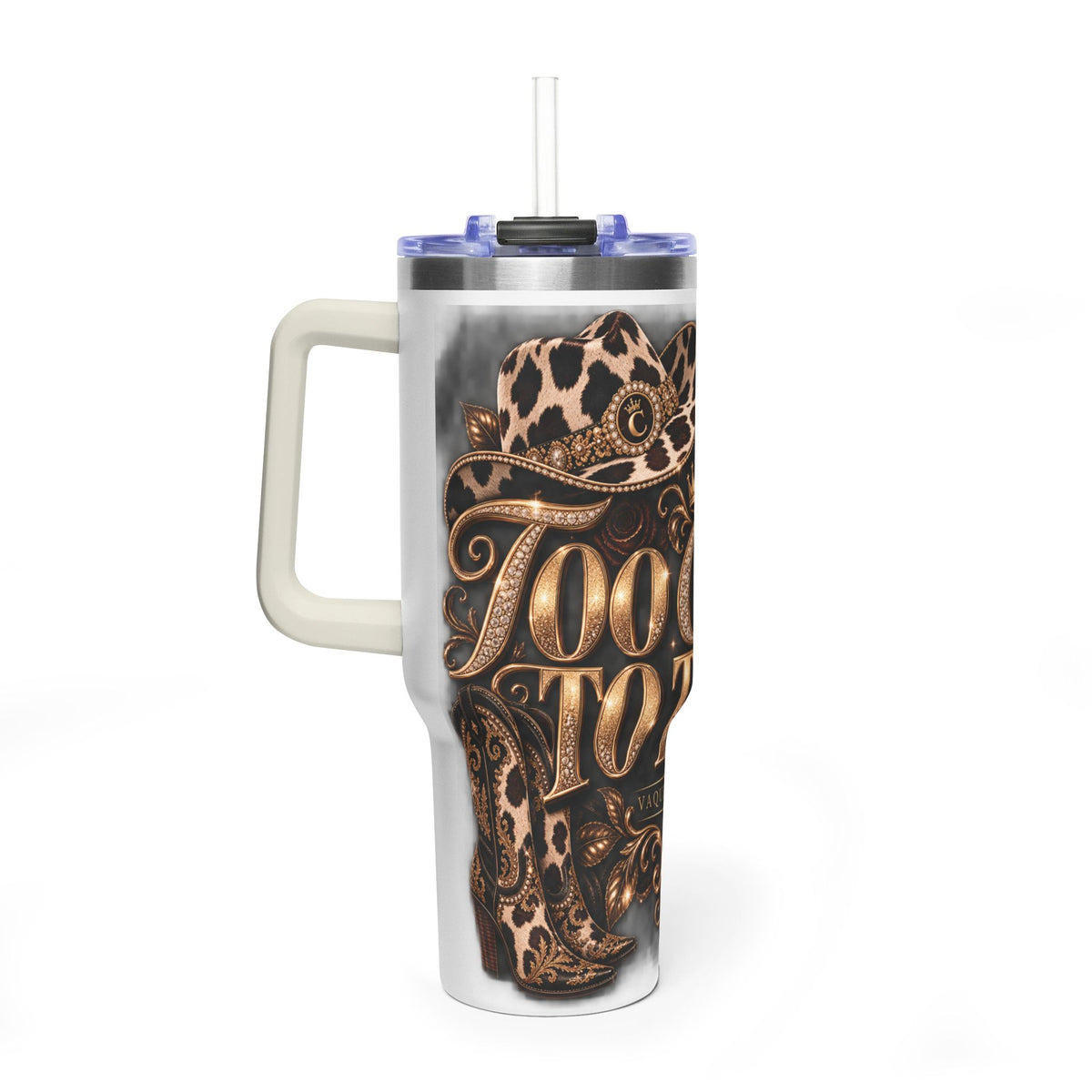 Vaquera Lux – Too Glam to Tame | Vacuum Thermal Tumbler, 40oz