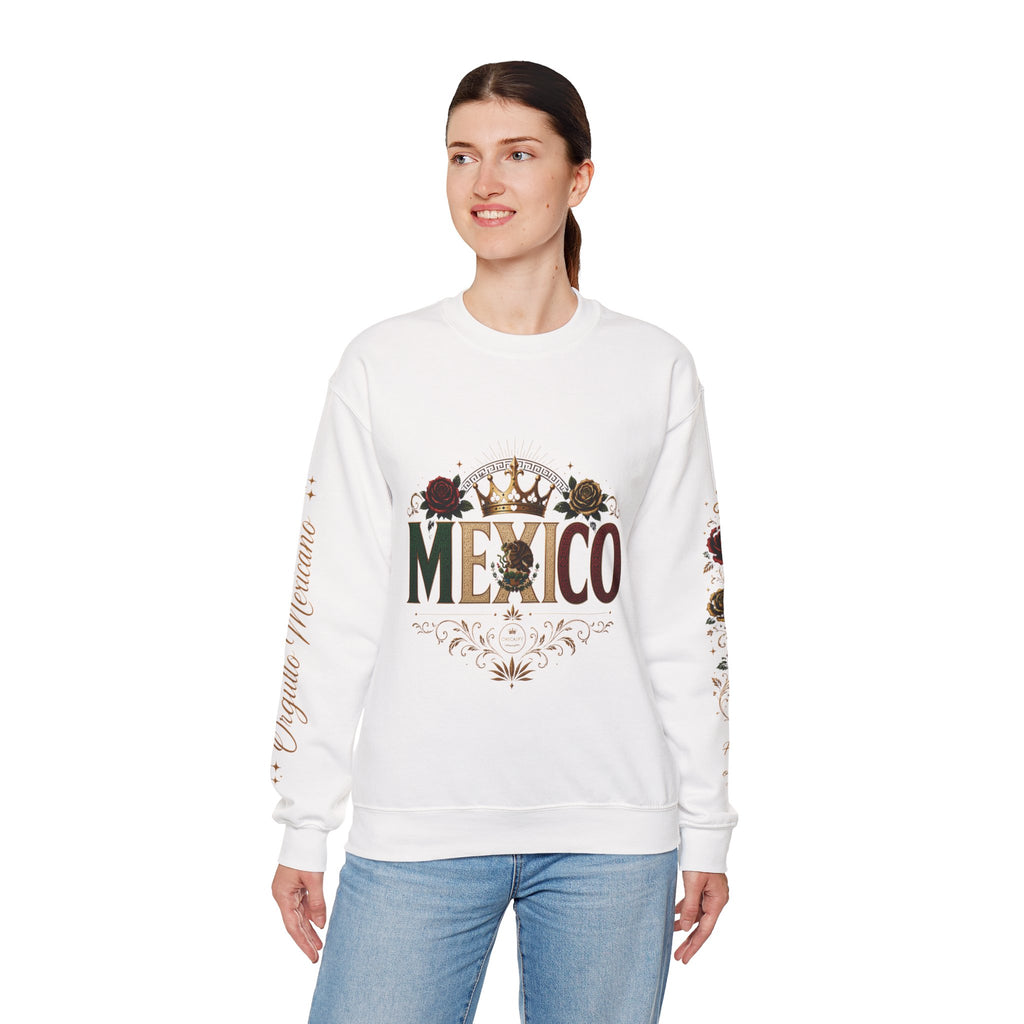Orgullo Mexicano Crewneck Sweatshirt - Viva México Graphic Pullover