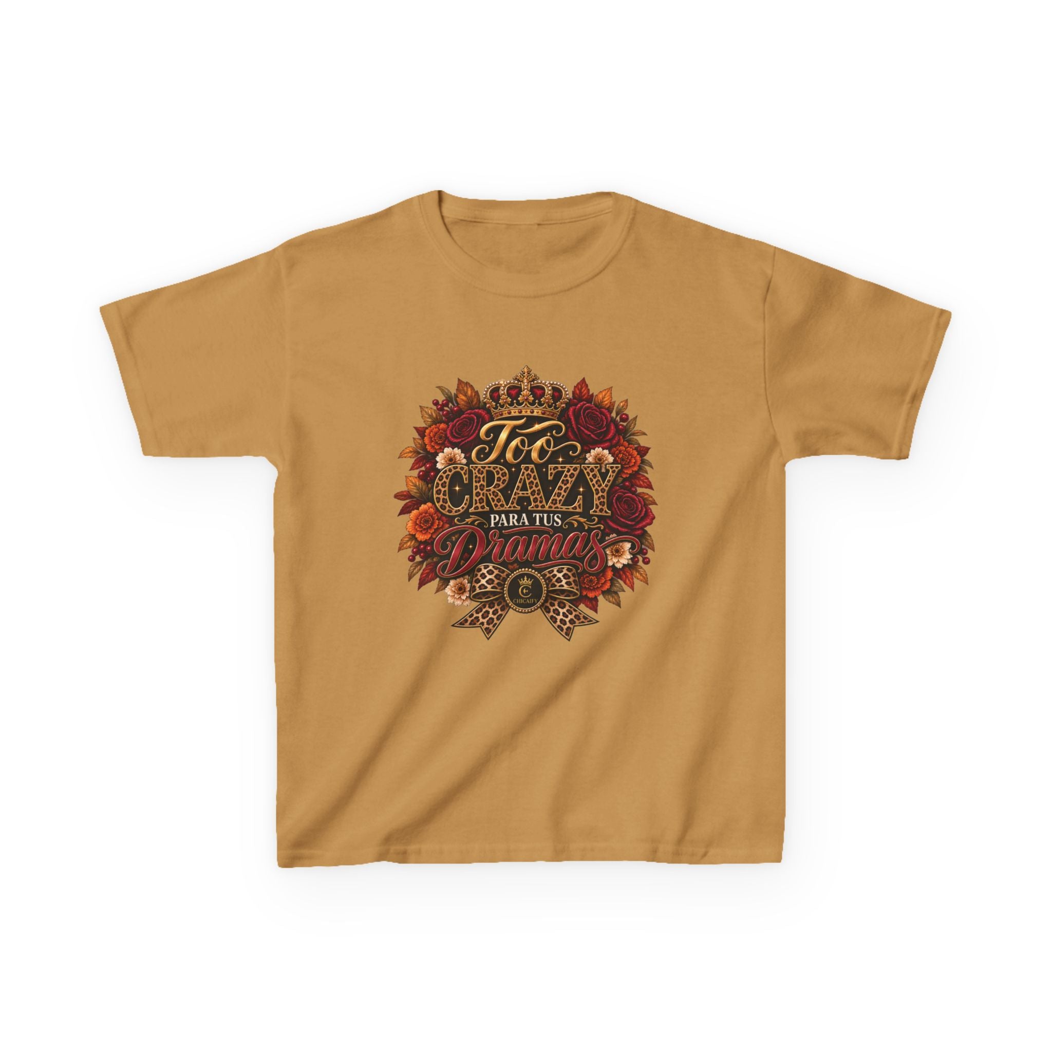 Too Crazy Para Tus Dramas – Jaguar Edition | Kids Heavy Cotton™ Tee