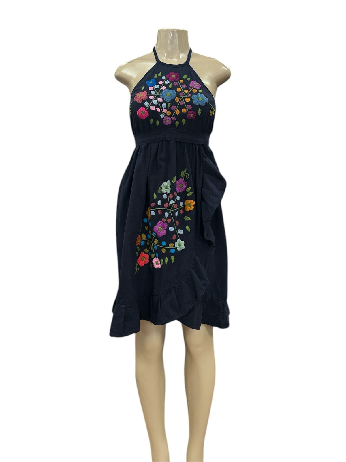 Artemisa Halter Dress Navy