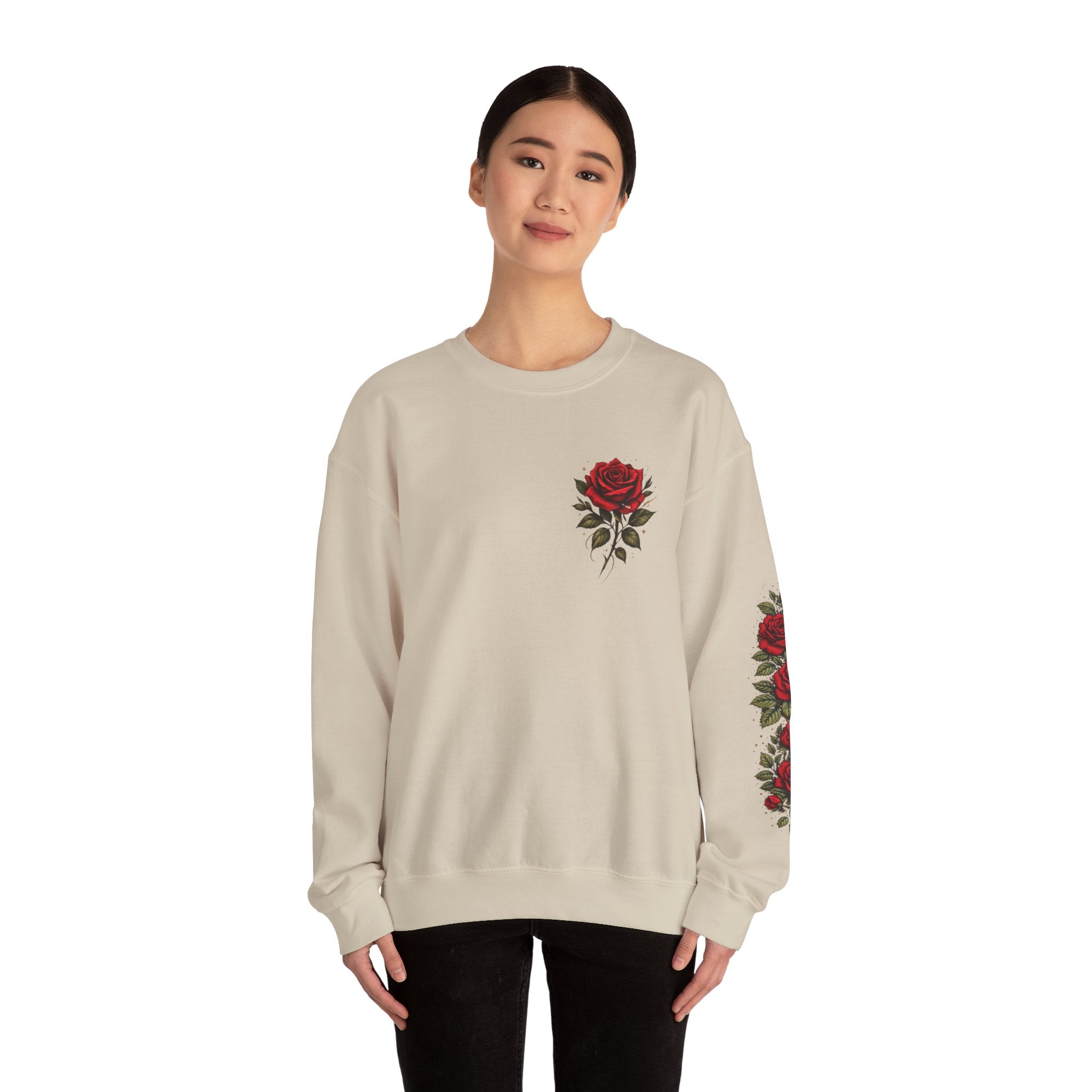 Soft Heart Cold Mind Rose Crown Sweatshirt