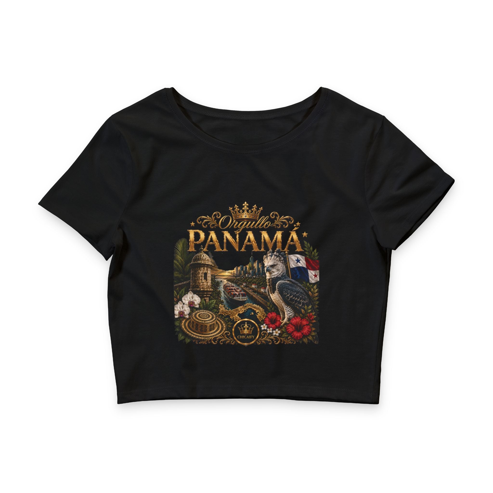 Orgullo Panamá — Raíces Unidas | Crop Tee