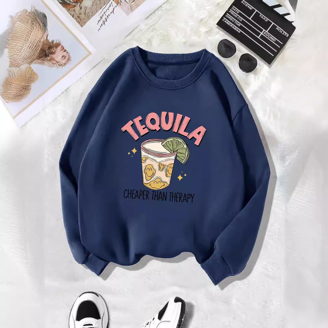 Tequila Lemon Graphic Fleece Sweatshirt