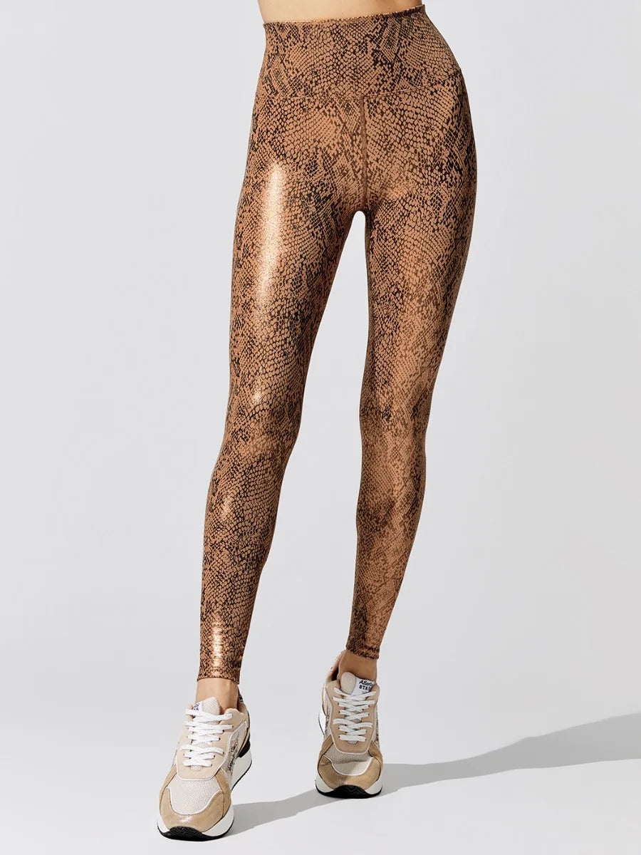 Shiny High-Waist Yoga Set