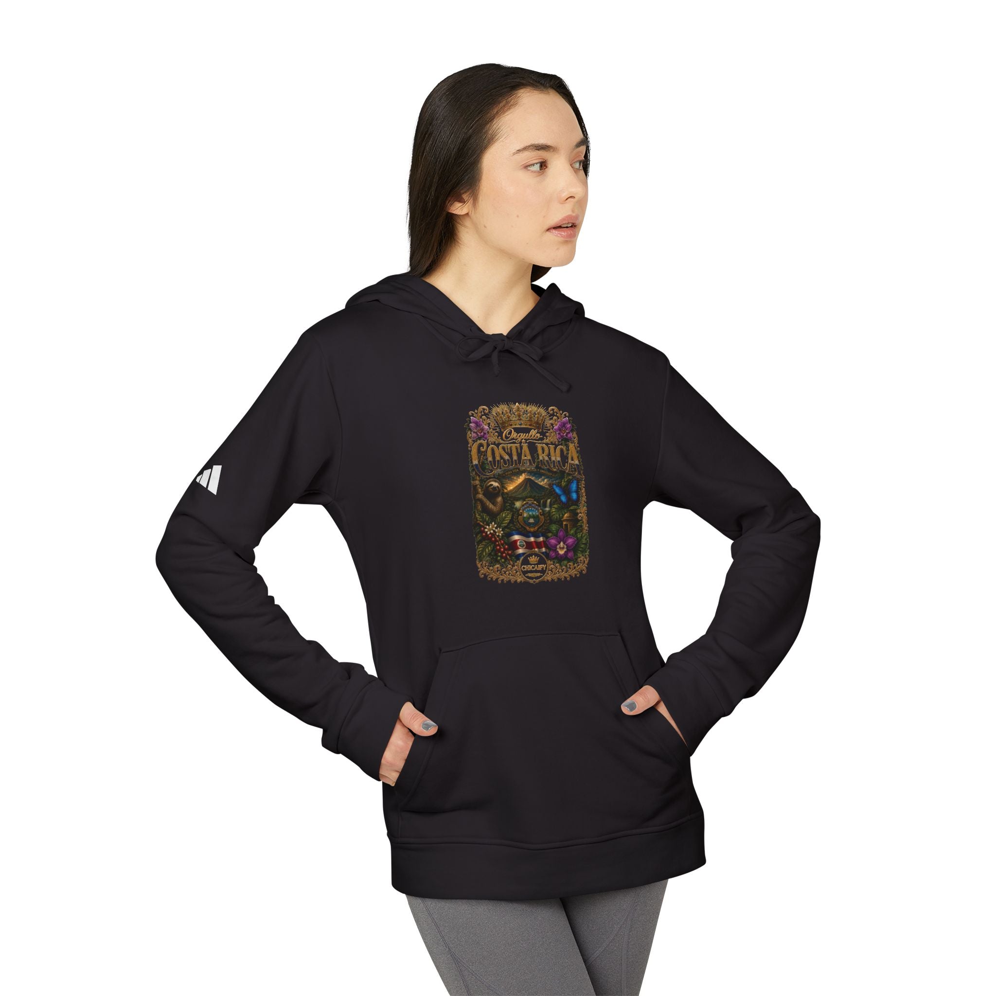 Pura Vida Eterna | Costa Rica Heritage adidas Fleece Hoodie