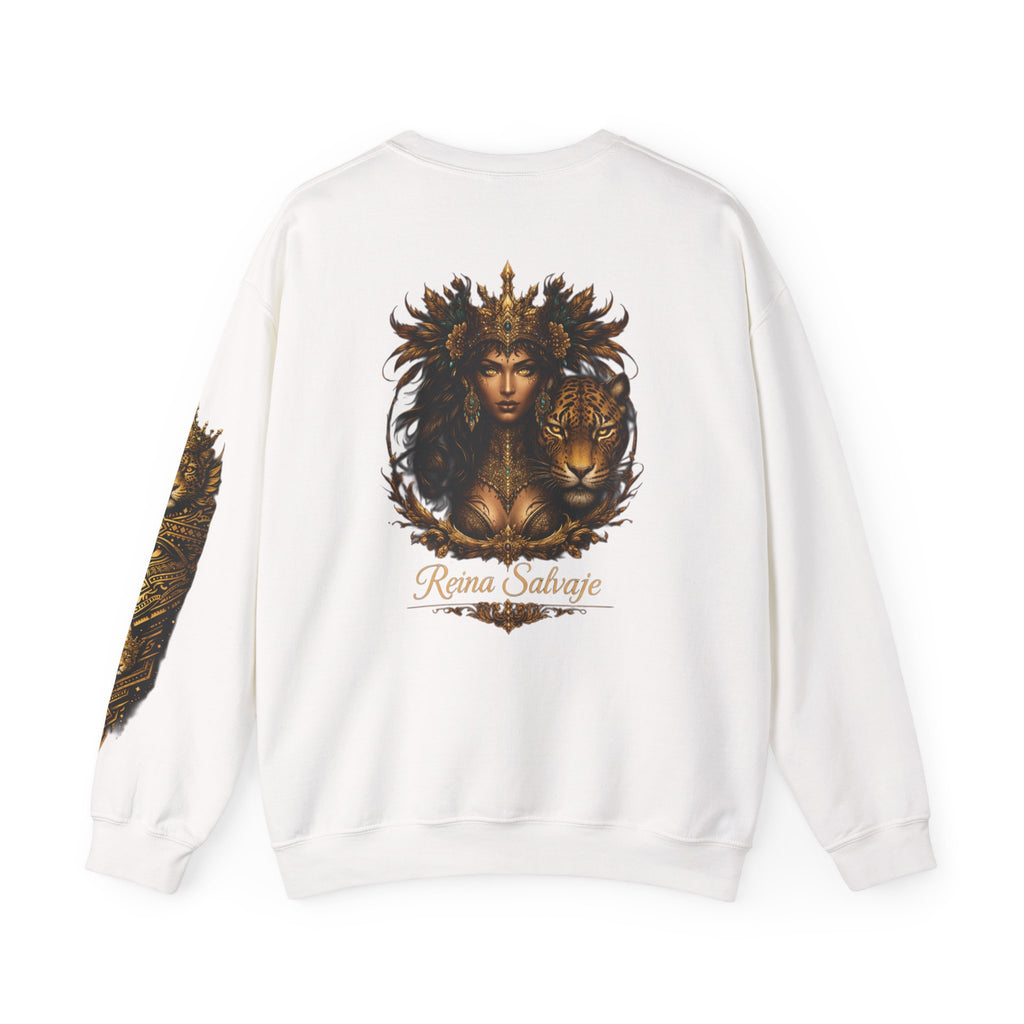 Reina Salvaje – Jaguar Queen Crewneck Sweatshirt – "Reina Salvaje" Graphic