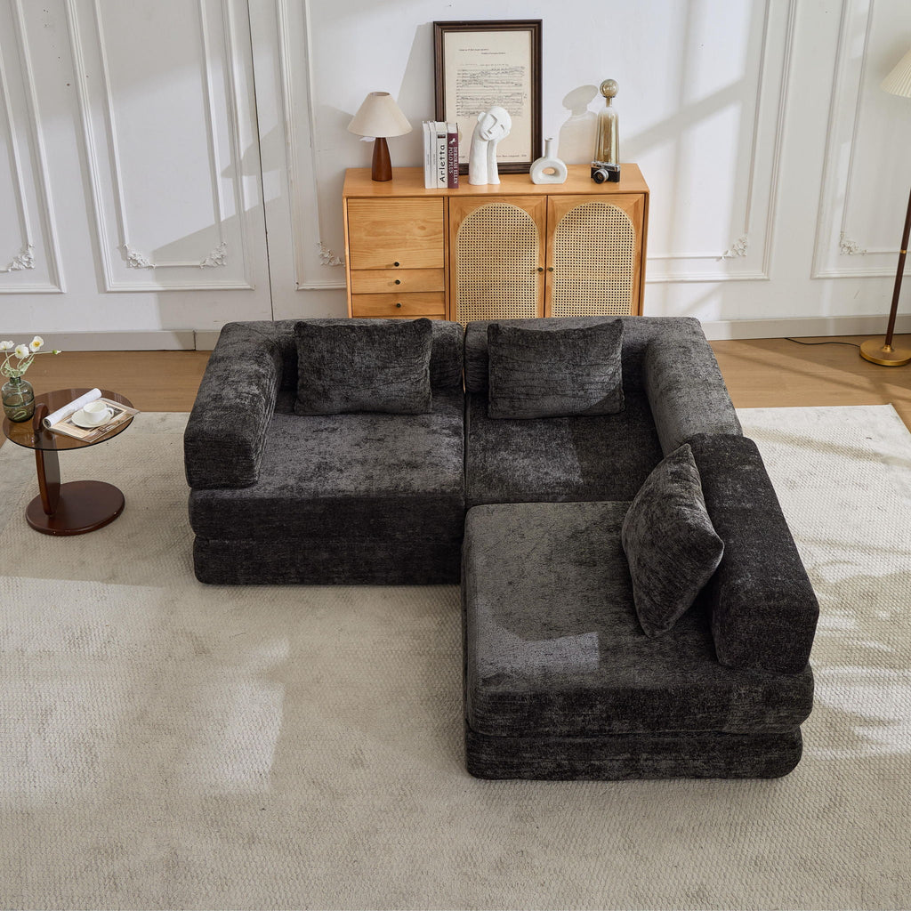 Convertible Floor Sofa Bed with Modular Design - Multiple Colors