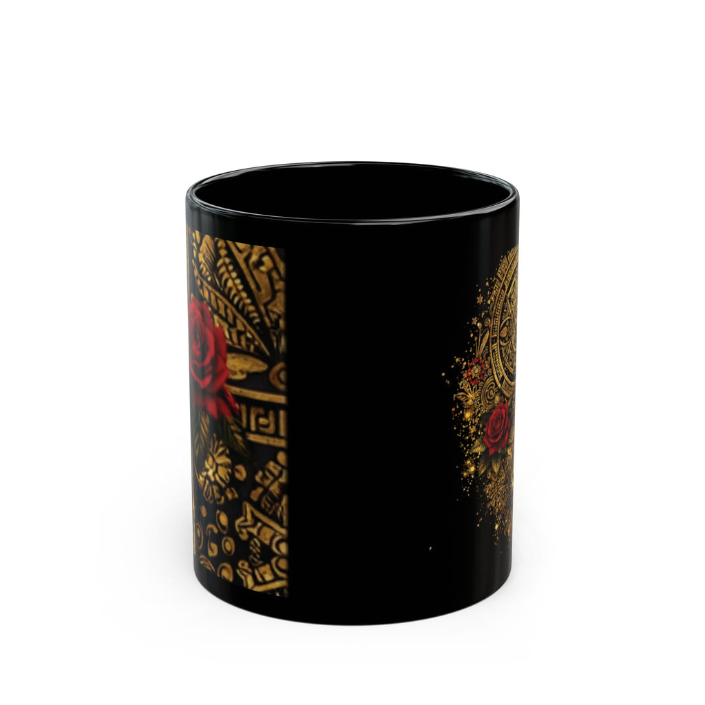 Reina Azteca Mug | Black Ceramic Coffee Cup