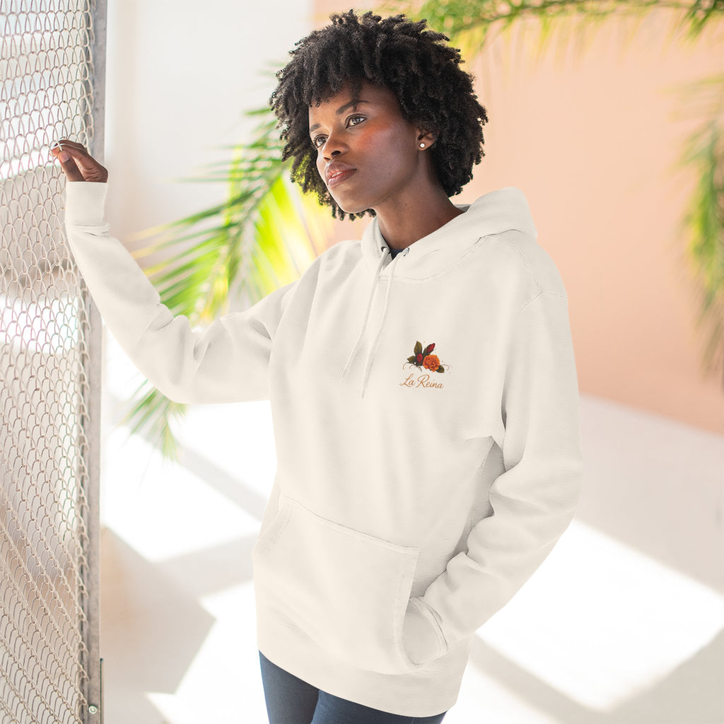 Segura Fuerte Única Hoodie — Spanish Floral Rose Inspirational Pullover