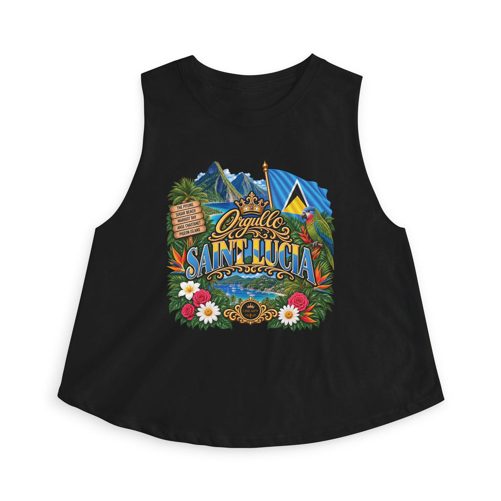 Orgullo Saint Lucia — Raíces Unidas Collection | Crop Top