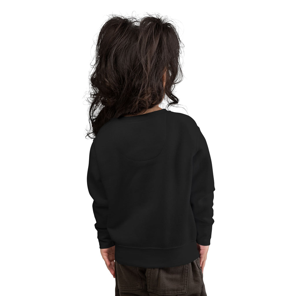 Toddler Sweatshirt - "Born Wild Raised Royal" Jaguar Cub Crowned Crewneck