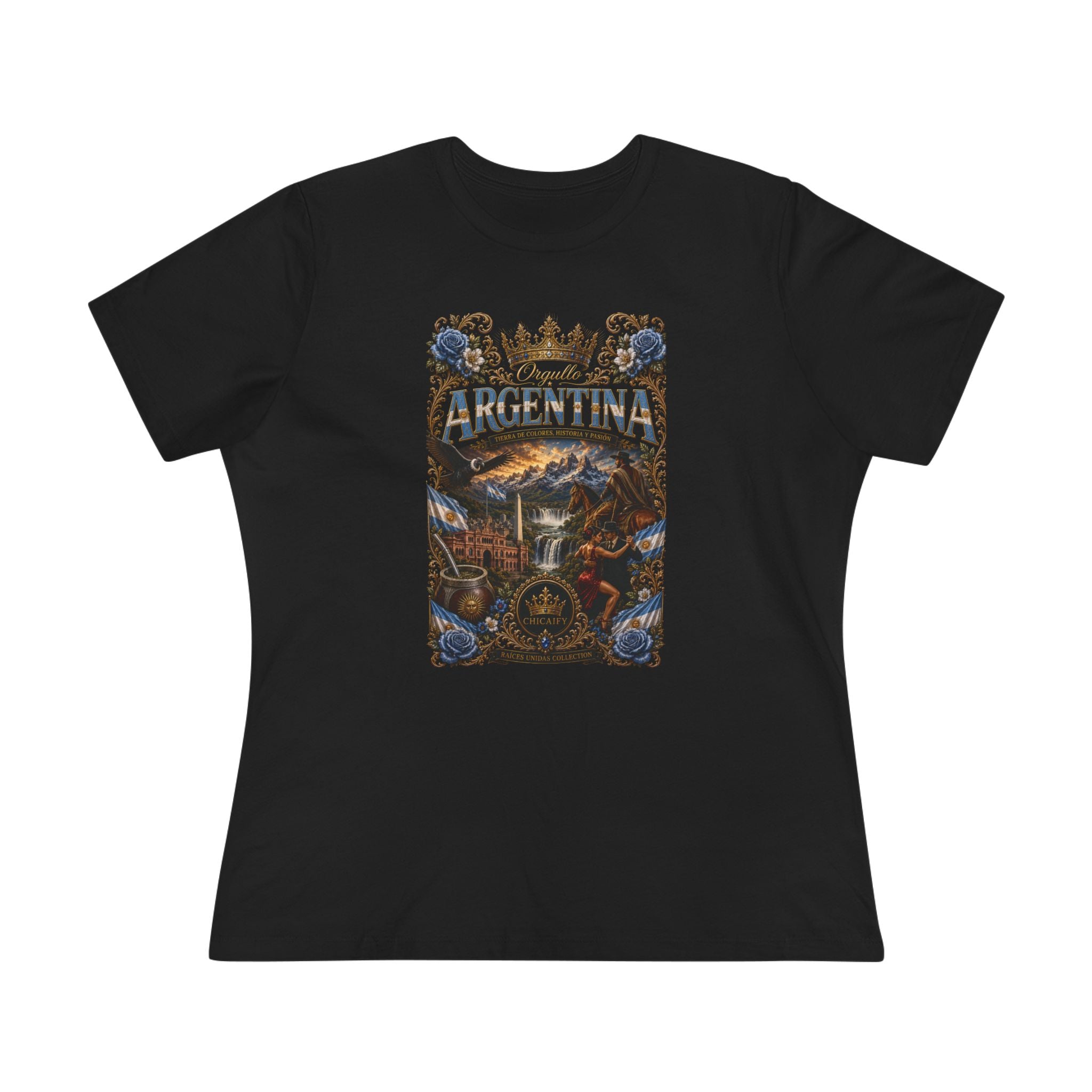 Women's Cotton Tee | Raíces Unidas — Orgullo Argentina