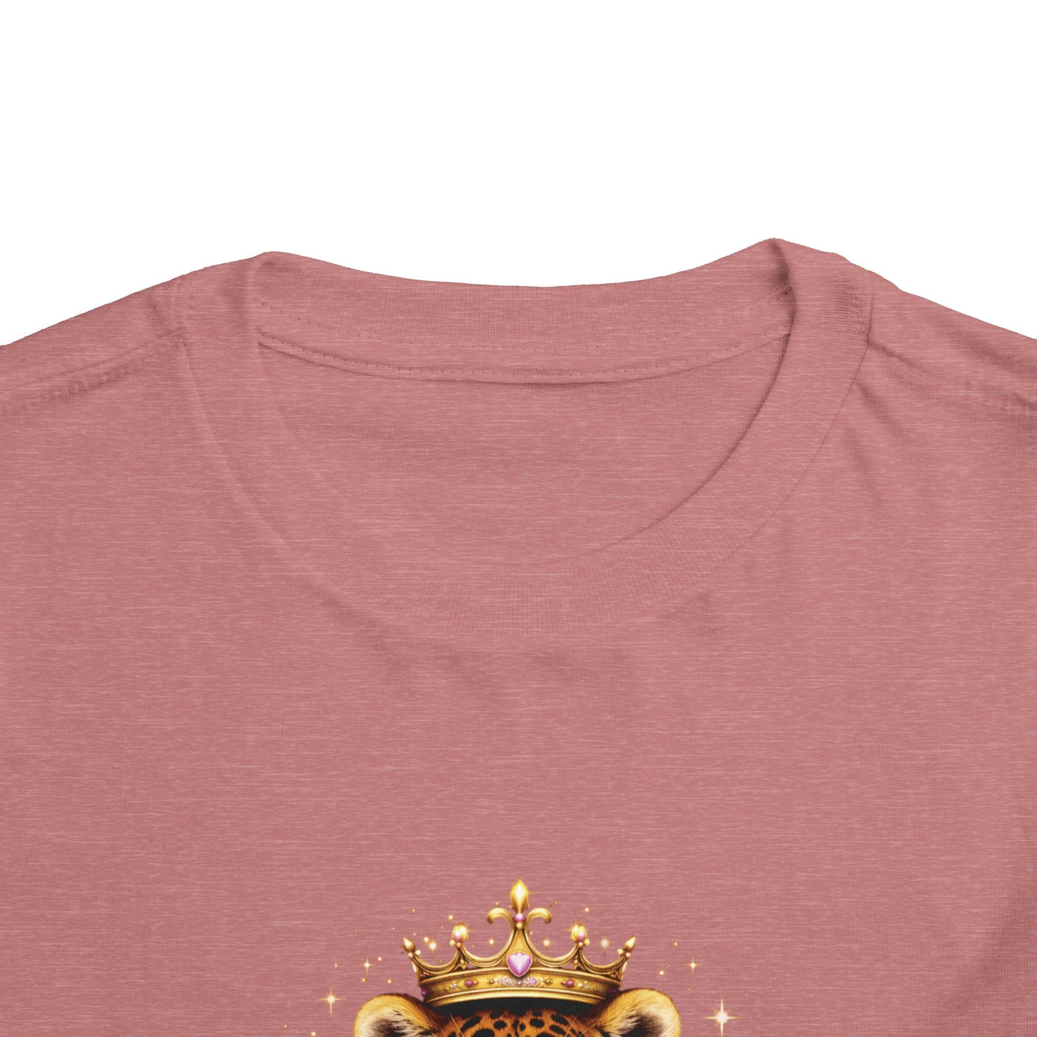 Toddler Tee - "Born Wild Raised Royal" Jaguar Cub Crown Graphic