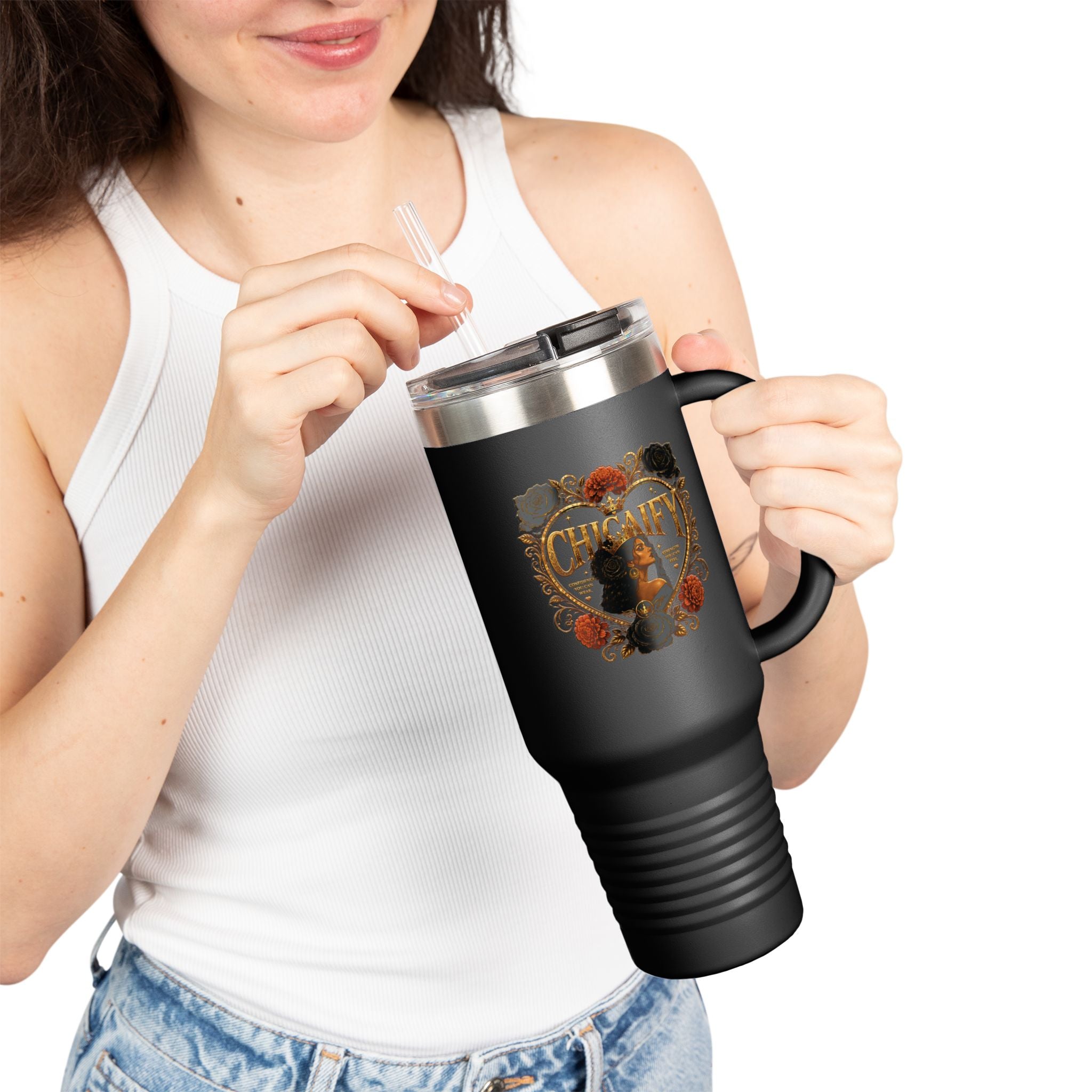 Chicaify® Be Bold. Take Up Space. Statement | Insulated Travel Mug, 40oz