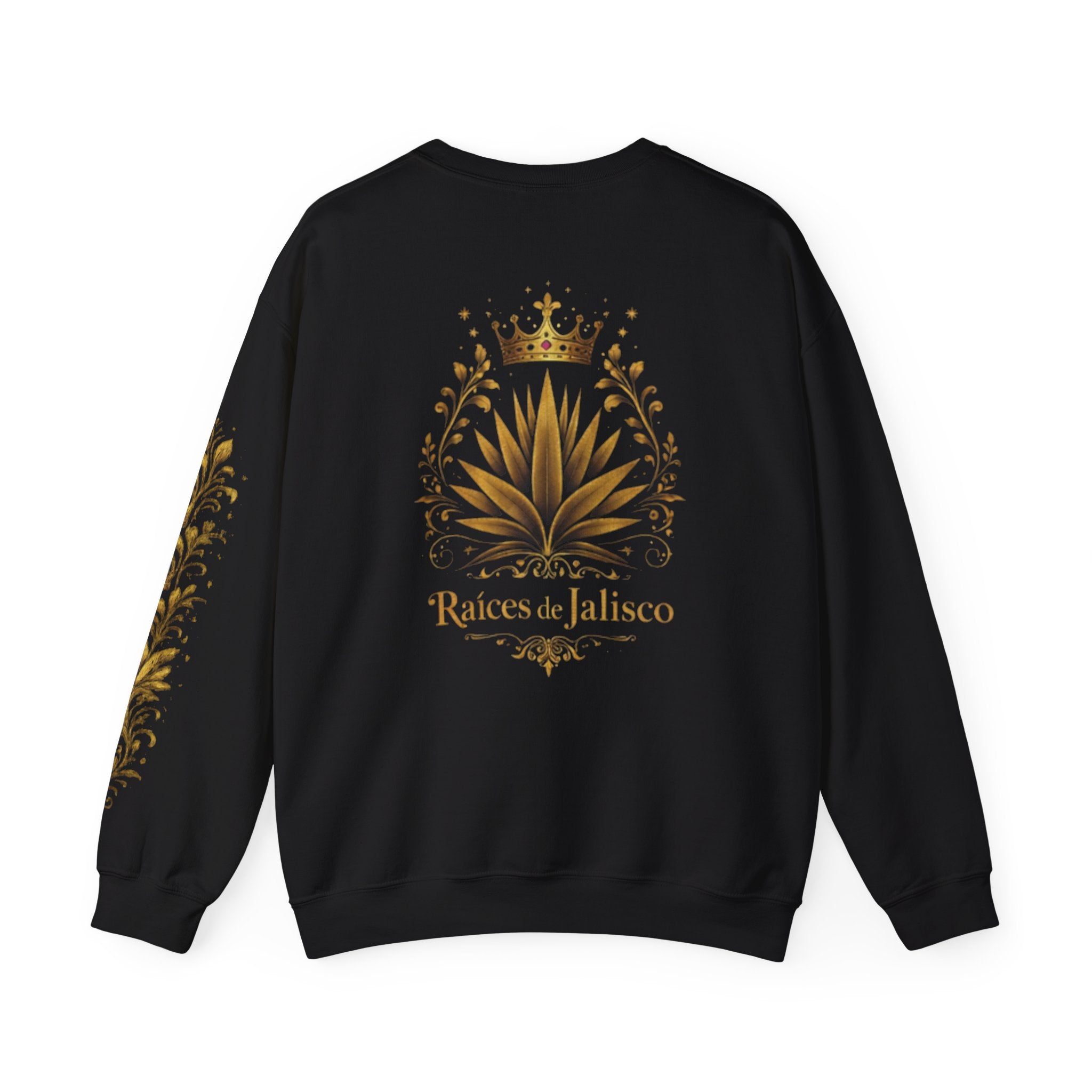 Gold Agave Crewneck — Raices de Jalisco Crown Sweatshirt
