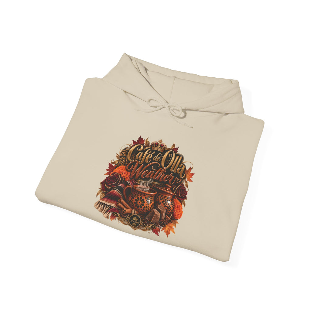 Café de Olla Weather Sweatshirt | Mexican Fall | Chicaify Heavy Blend™ Hooded Sweatshirt