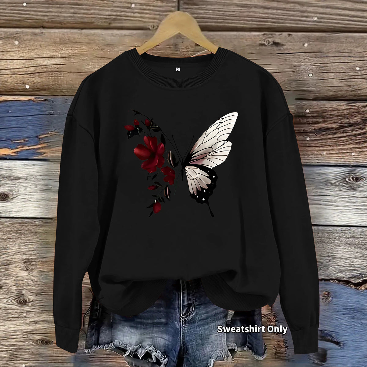 Long sleeved shirt with fleece hoodie