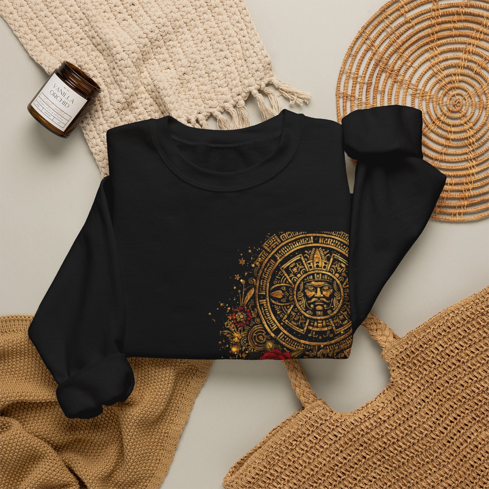 Reina Azteca | Jaguar Heritage Crewneck Sweatshirt | Heavy Blend™ Crewneck Sweatshirt