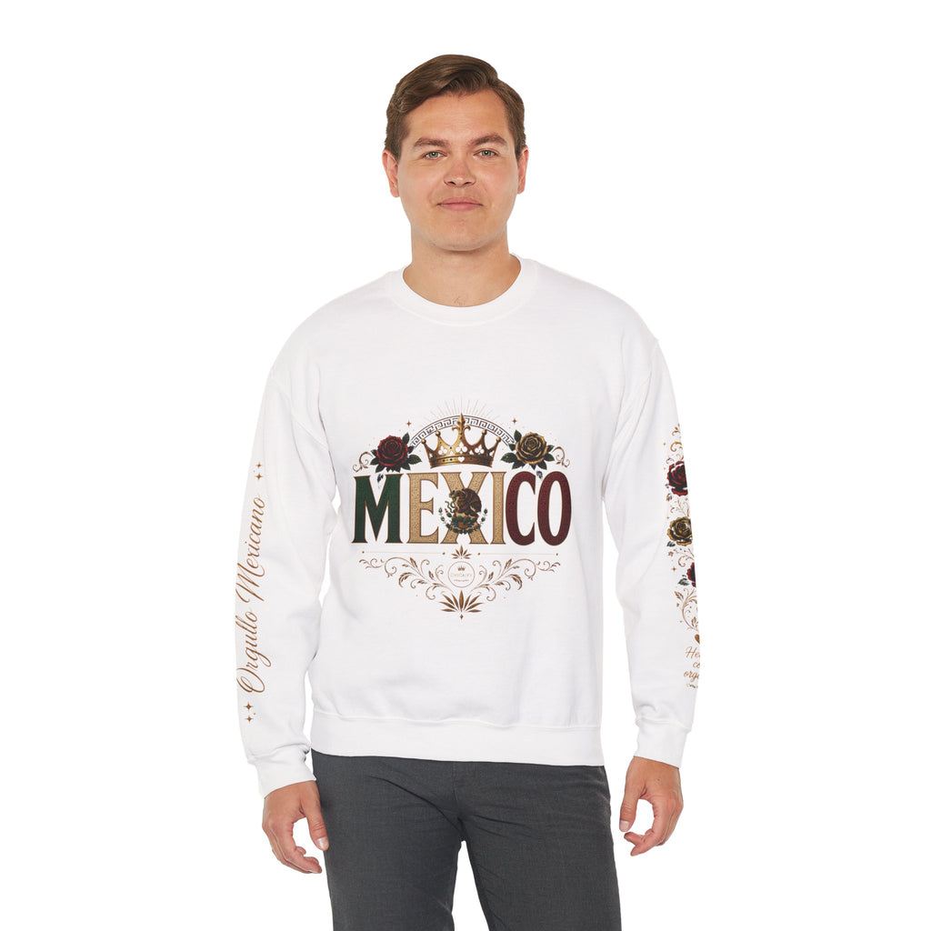Orgullo Mexicano Crewneck Sweatshirt - Viva México Graphic Pullover