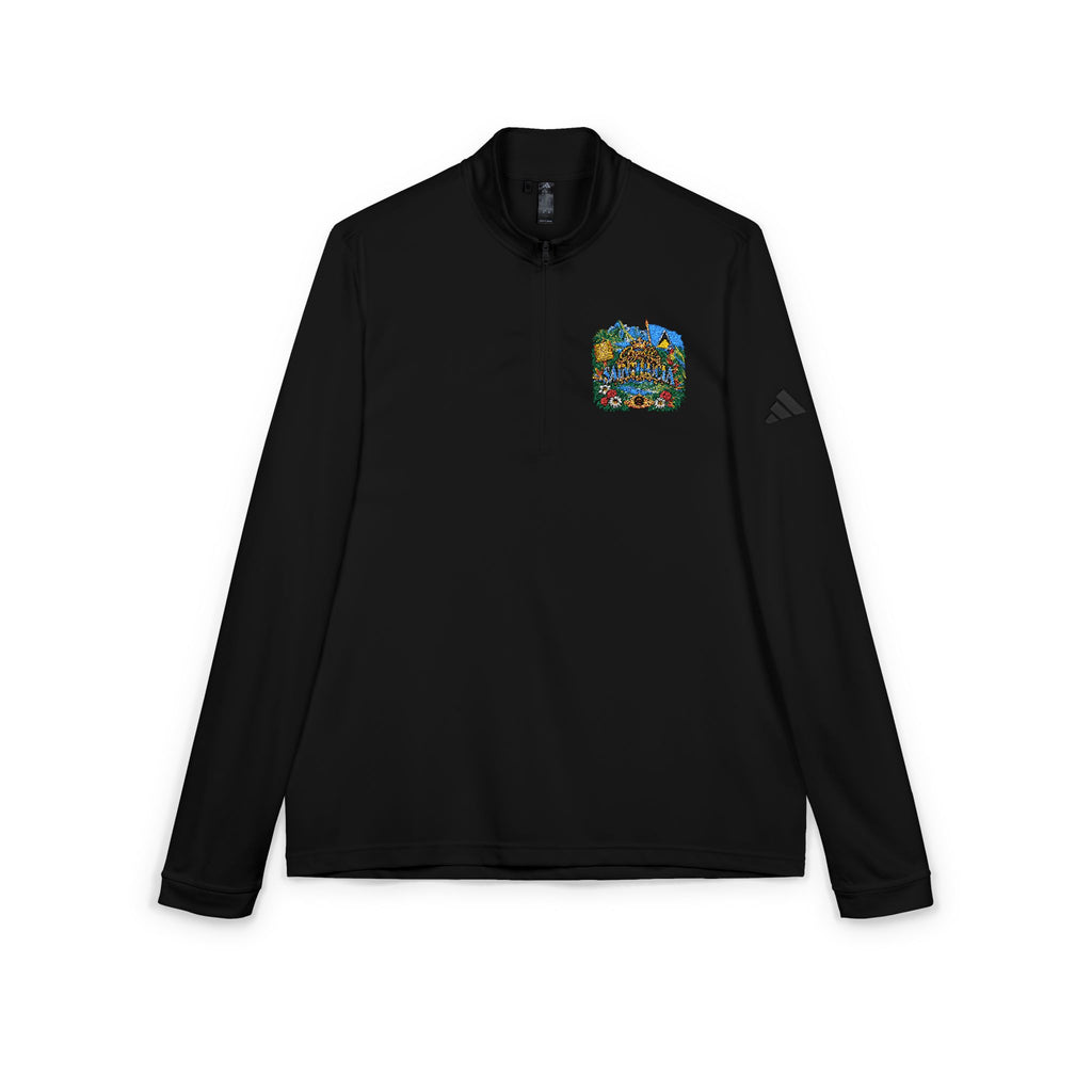 Orgullo Saint Lucia — Raíces Unidas Collection | adidas® Quarter-Zip Pullover (Embroidery)