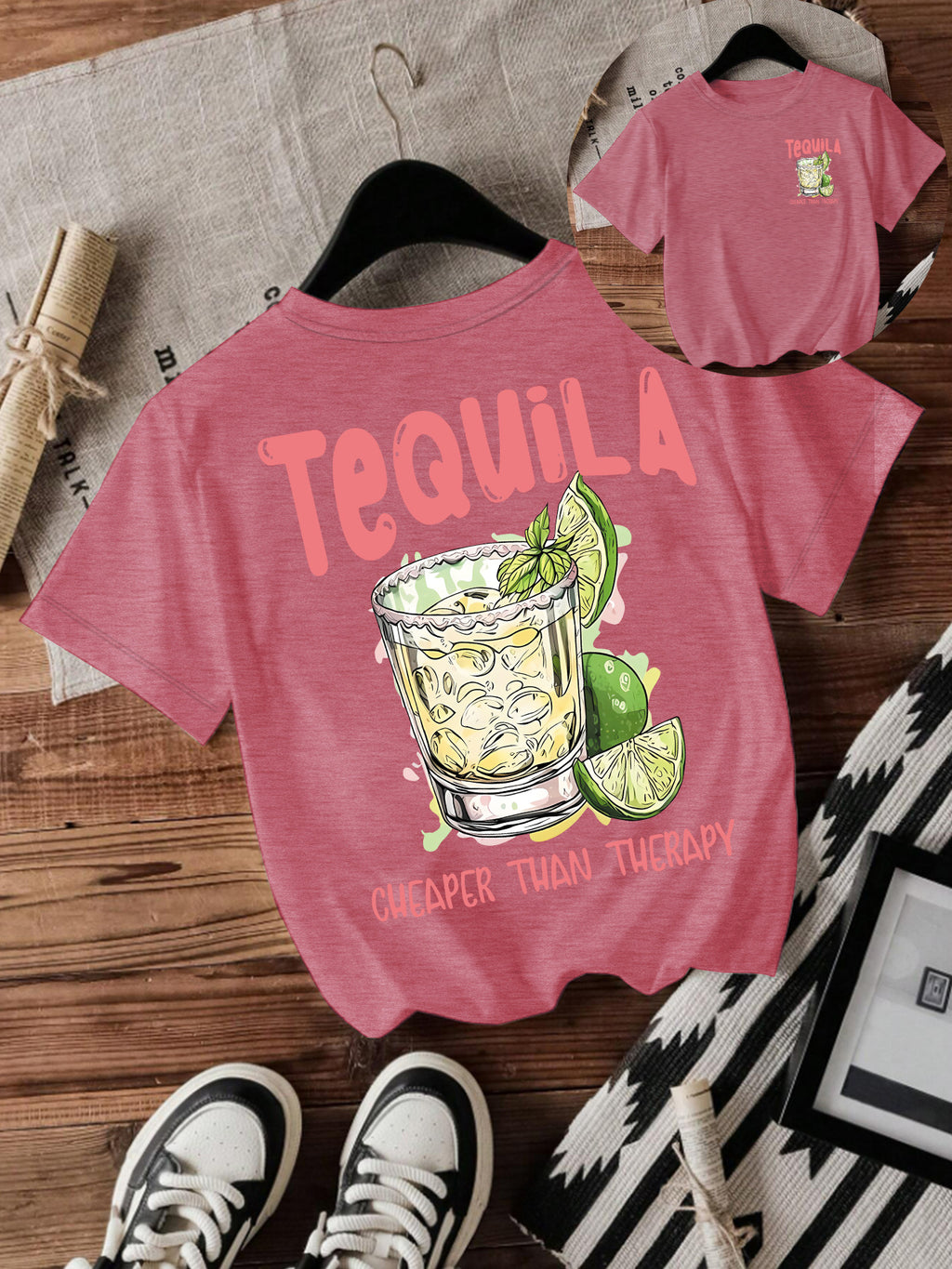 Tequila Graphic Short-Sleeve Top