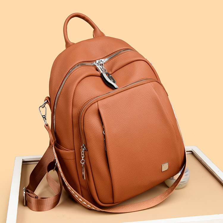 Brand Vibe Soft Leather Single Backpack