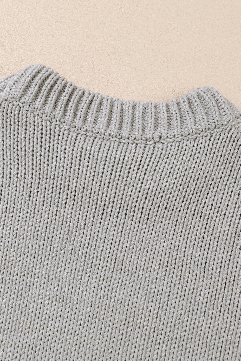 Chunky Drop-Shoulder Turtleneck Sweater
