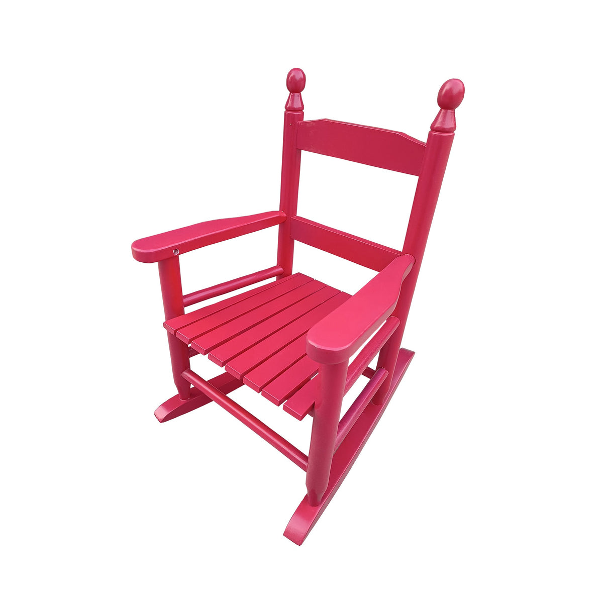 Children's rocking red chair Indoor or Outdoor -Suitable for kids-Durable Solid Wood