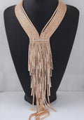 Tassel Chain Statement Necklace