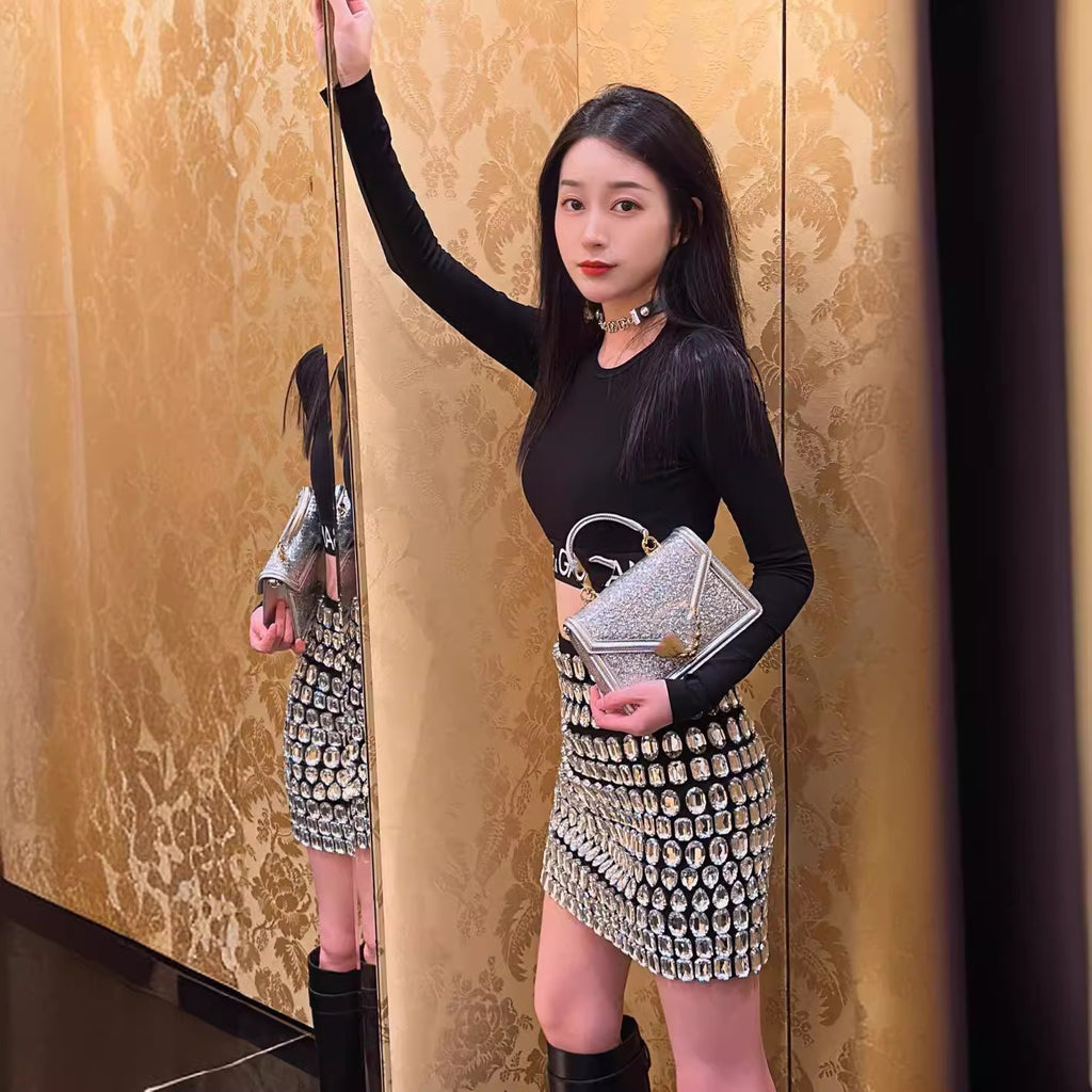 Statement Bandage Midi Skirt
