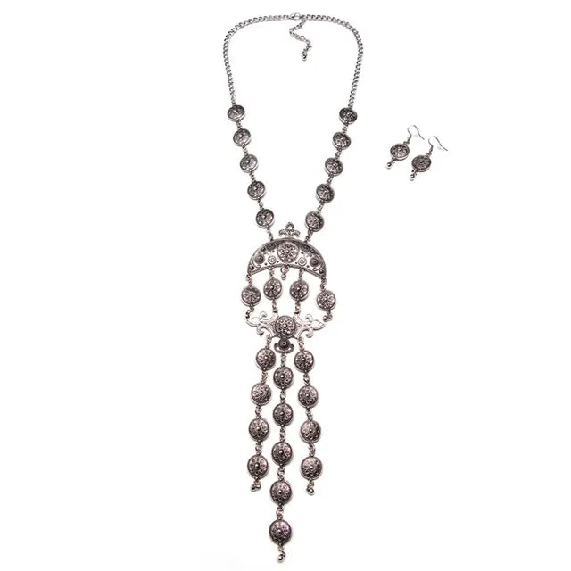 Vintage Coin Statement Choker Necklace