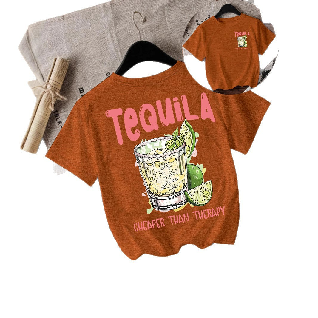 Tequila Graphic Short-Sleeve Top