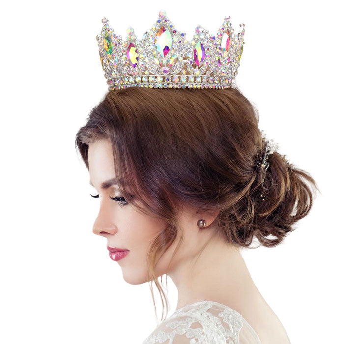 Marquise Crystal Pageant Crown Tiara