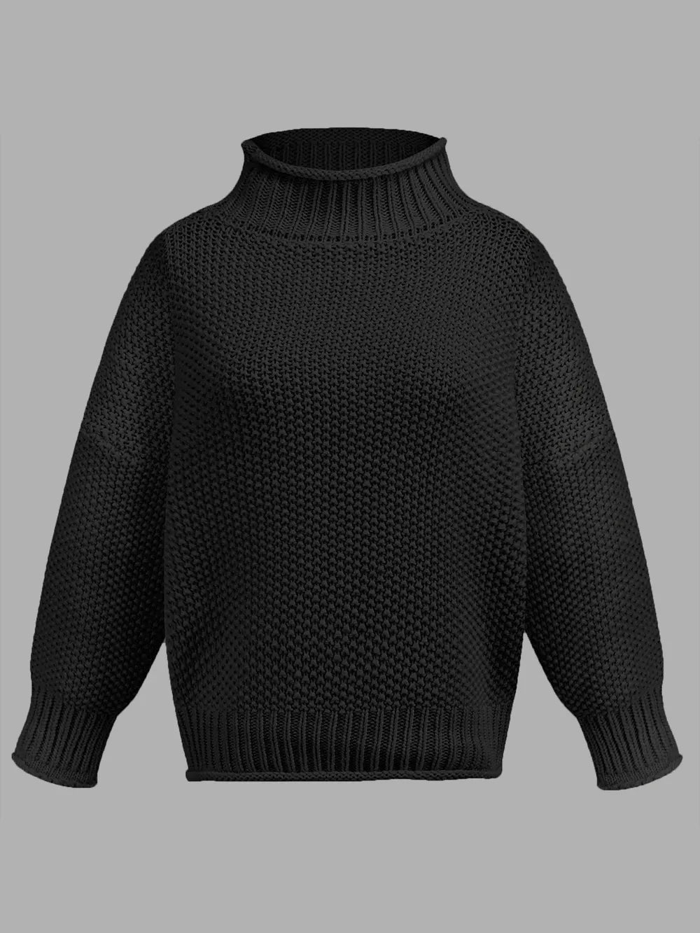 Classic Turtleneck Long-Sleeve Sweater