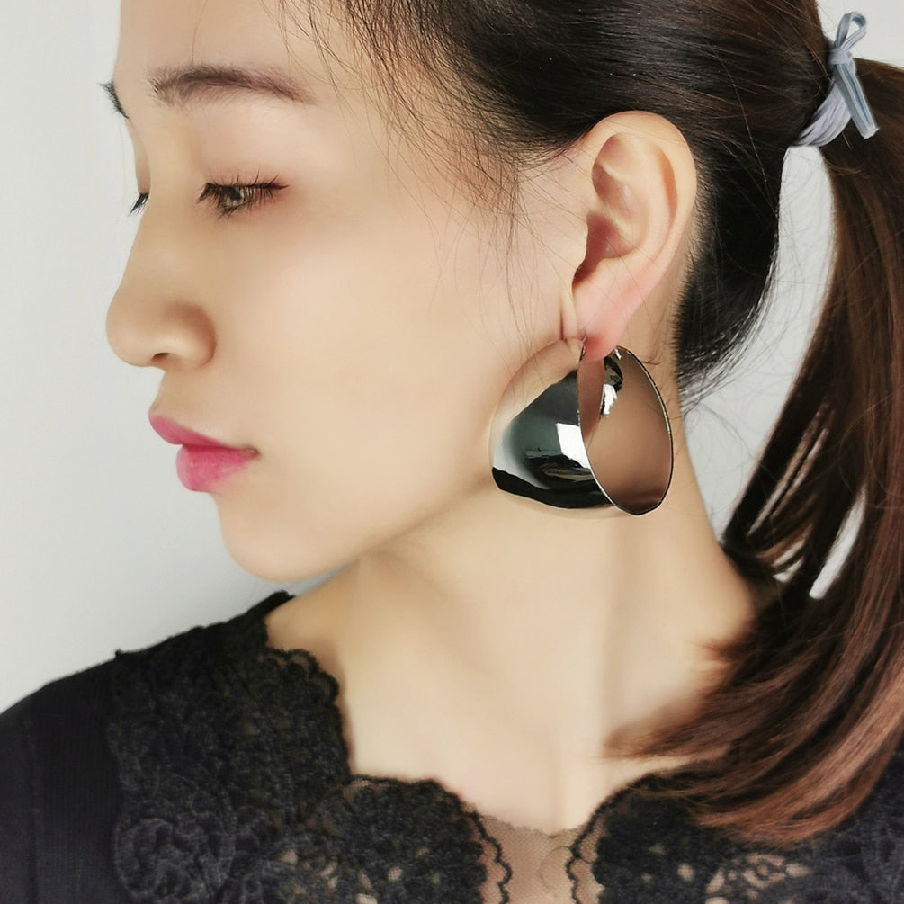 Oversized Chunky Hoop Earrings