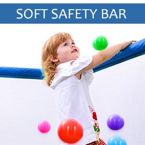 55-Inch Kids' Trampoline with Safety Enclosure | Blue