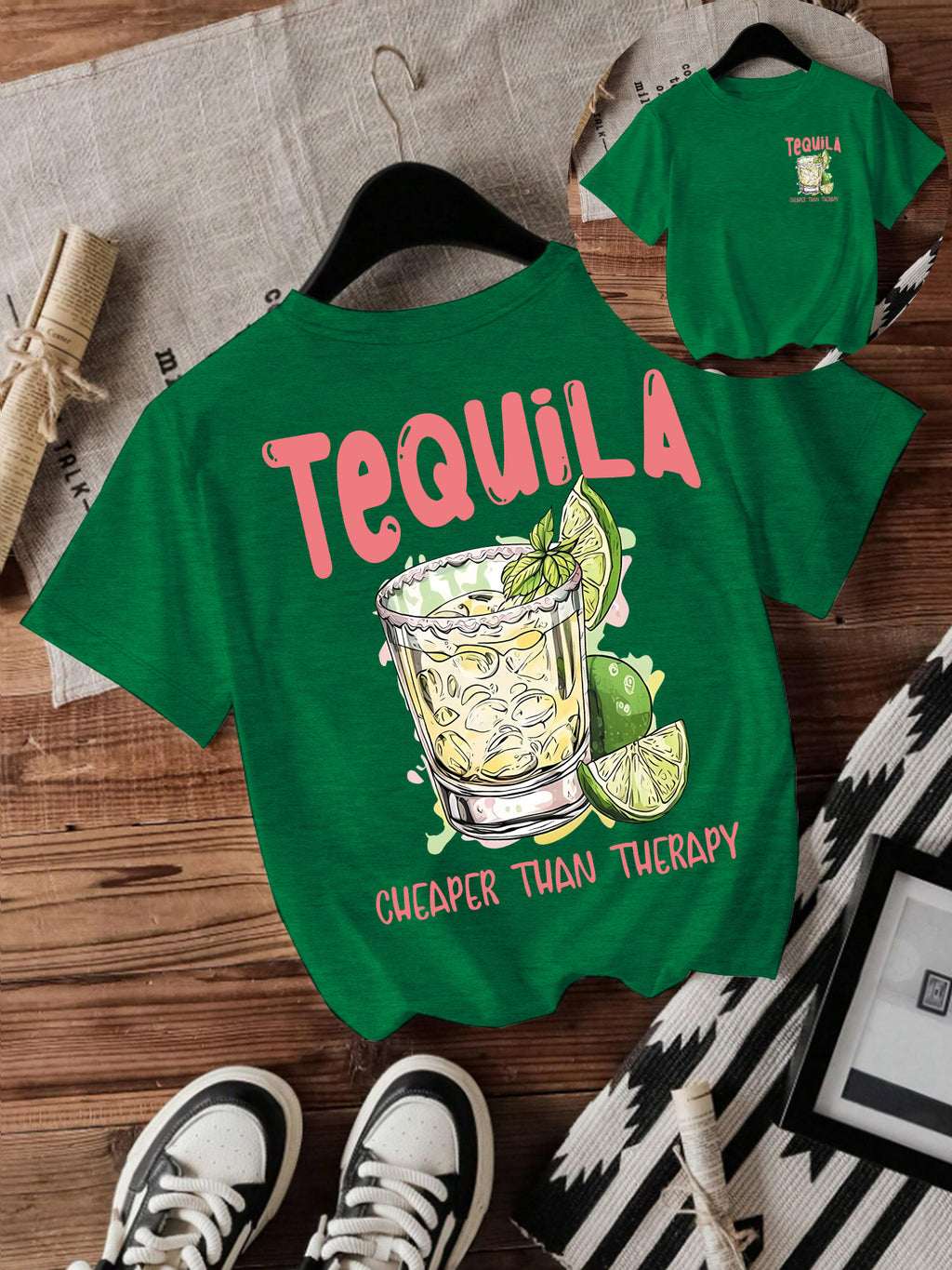 Tequila Graphic Short-Sleeve Top