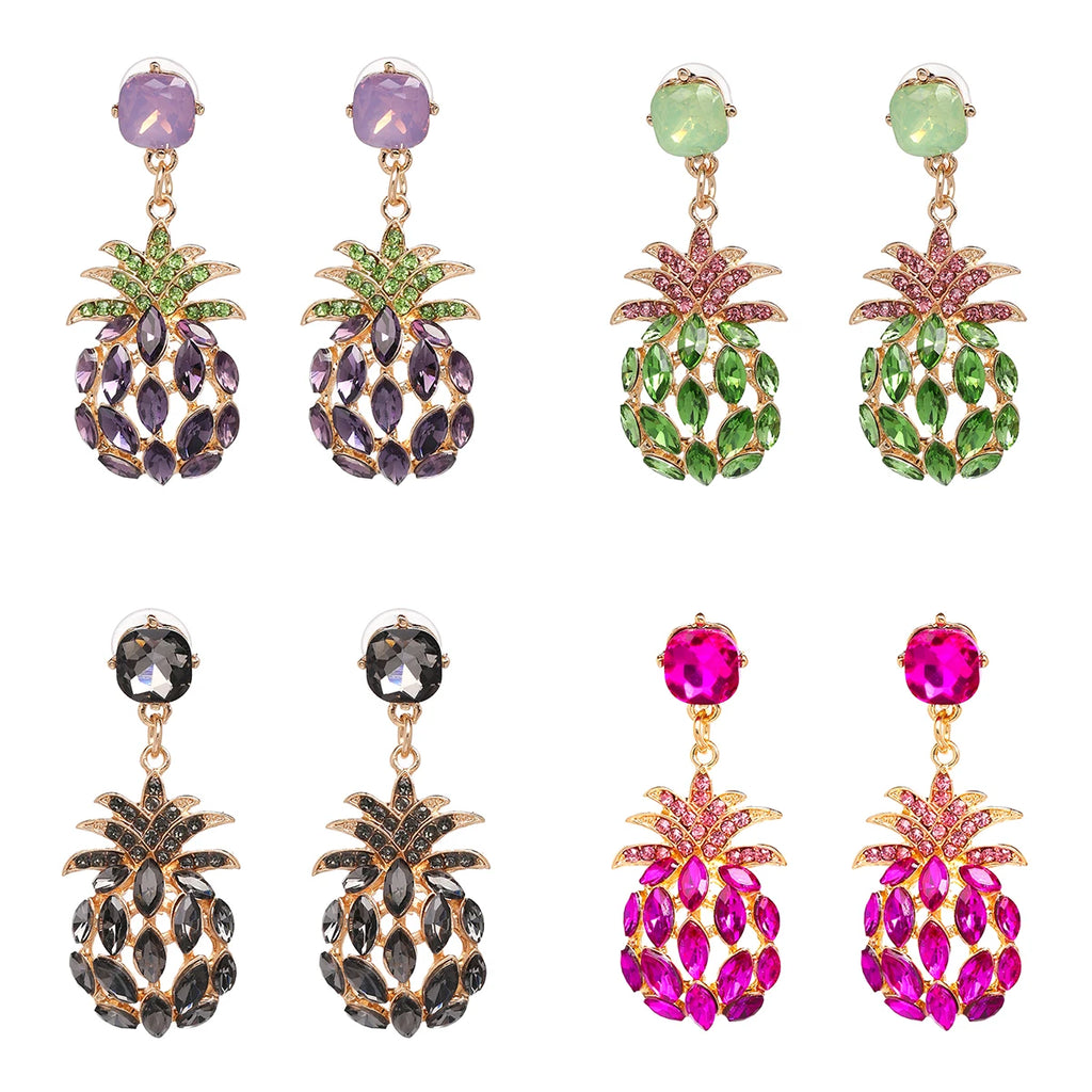 Crystal Drop Statement Earrings