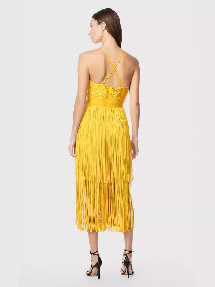 Fringe Bodycon Bandage Dress