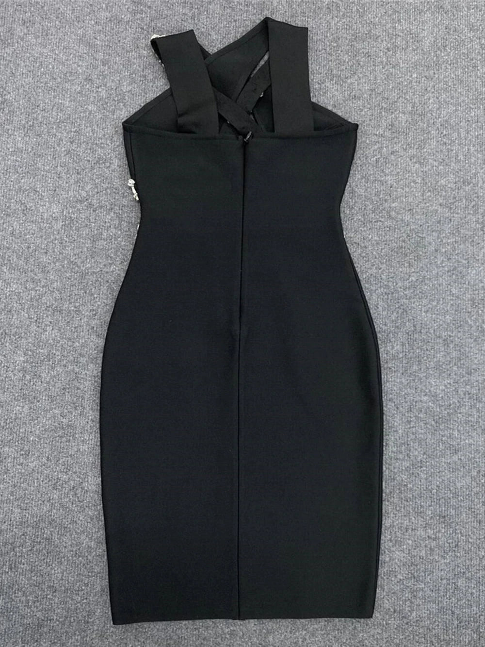 Rhinestone Cutout Bandage Dress