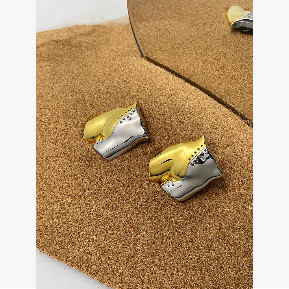 Sculptural Waist Drop Earrings