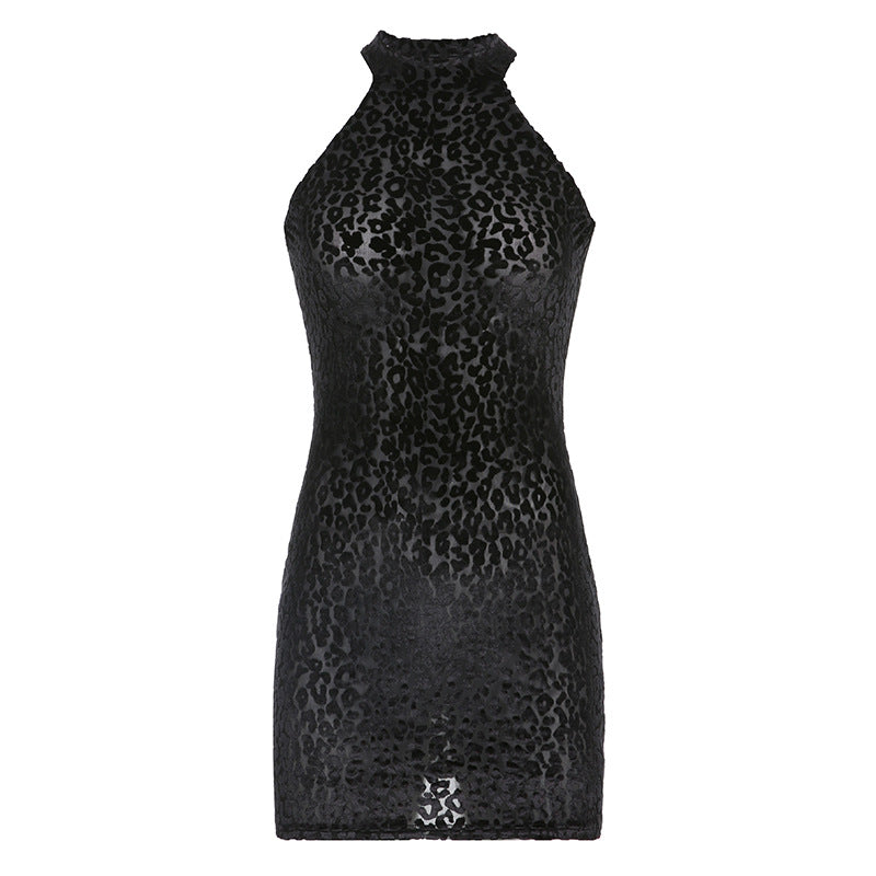 Women New Solid Color Planting Skinny Long Sleeve Dress Autumn High Neck Tight Fitting Hip Dress