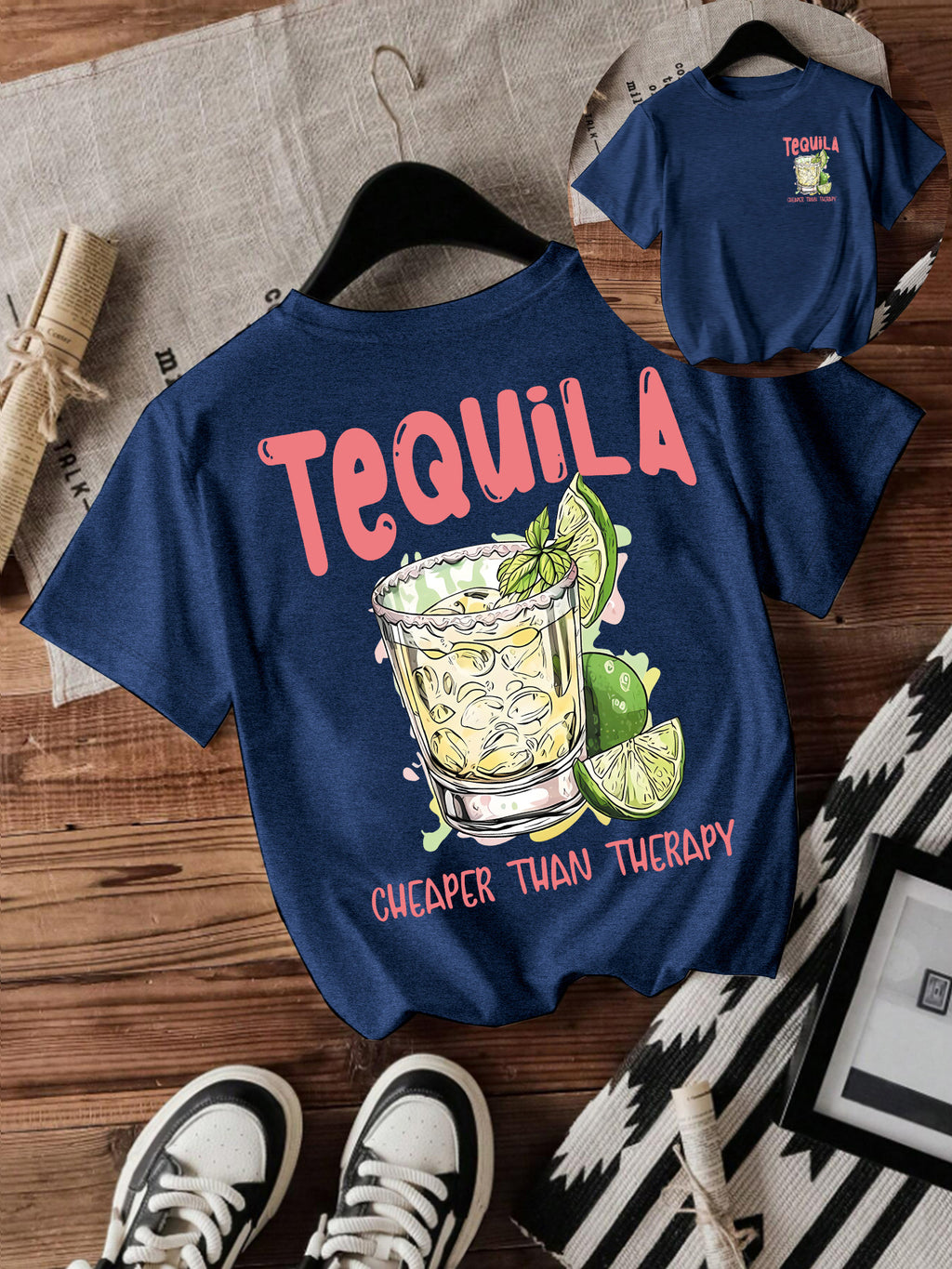 Tequila Graphic Short-Sleeve Top