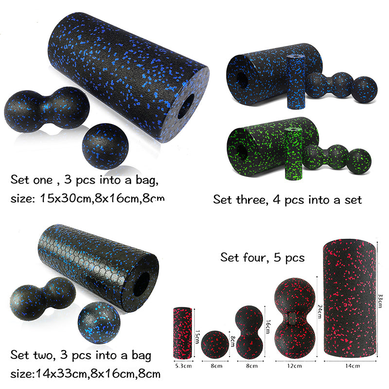 Foam Roller & Massage Ball Set
