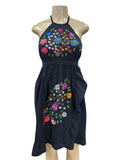 Artemisa Halter Dress Navy