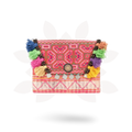 Upcycled Hmong Vintage Fabric Clutch with Tassels & Bells - Thailand